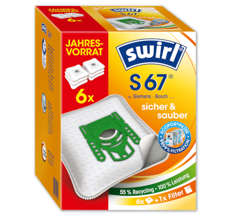 SWIRL Staubfilterbeutel-Jahrespackung 10.99