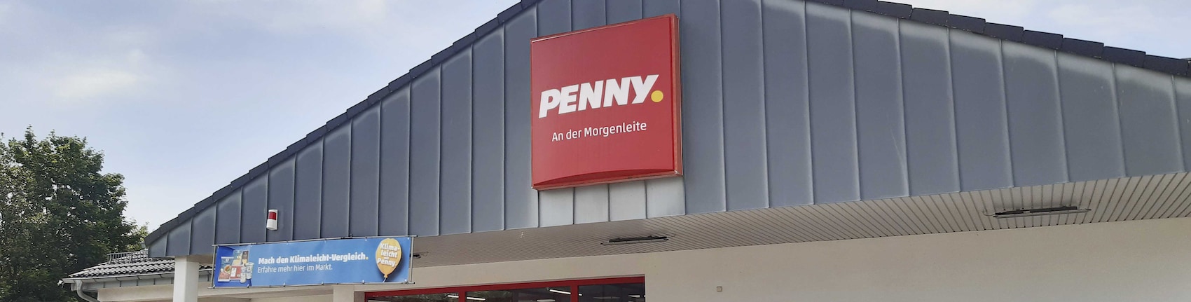 Sie sehen den Eingang vom Penny Markt in Chemnitz/Stelzendorf Stollberger Str. 176