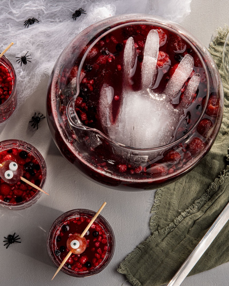 Dieses Bild zeigt die fertige Halloween Bowle.