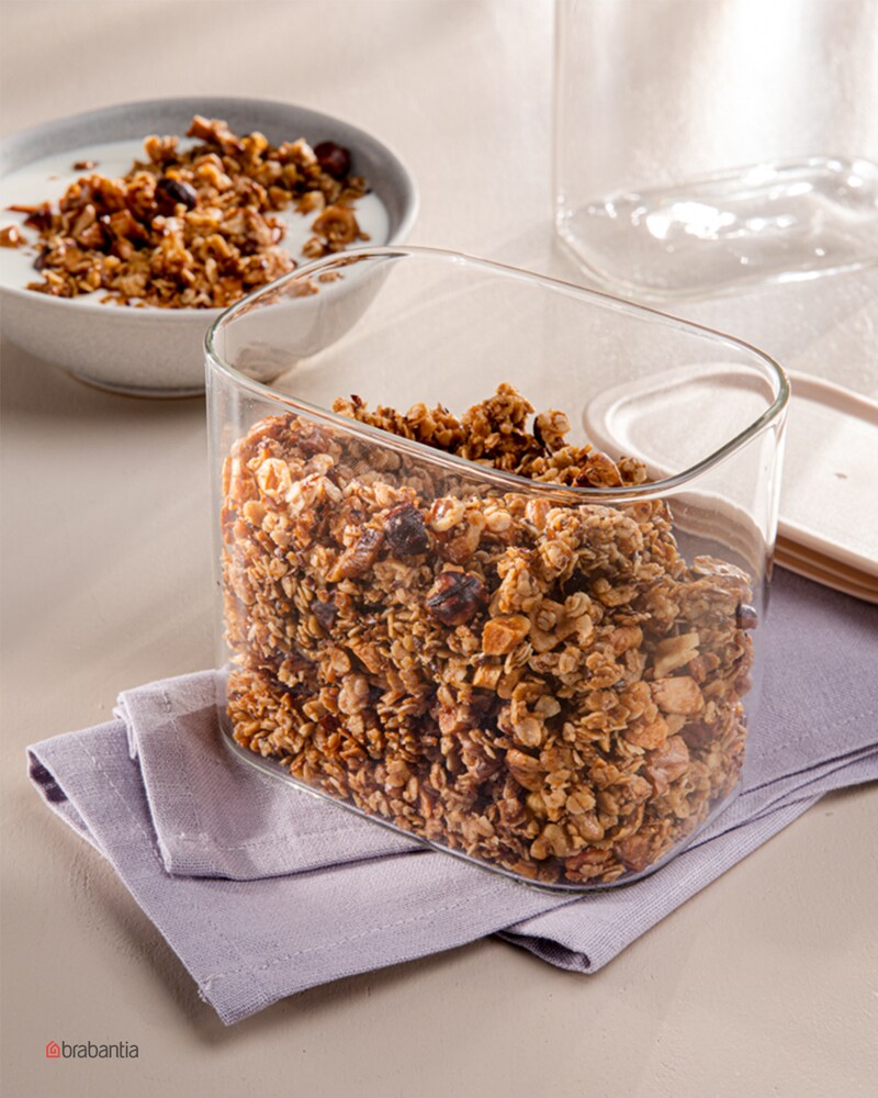 Das Bild zeigt das fertige Granola.