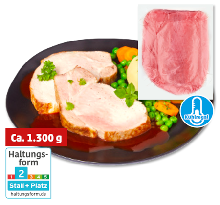 Frischer Schweinerückenbraten*