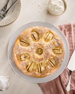 Dieses Bild zeigt unseren schnellen Apfelkuchen.