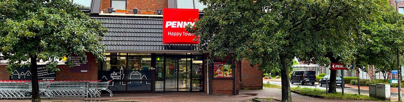 sie sehen den Eingang vom Penny Markt in Hamburg/Eidelstedt Ekenknick 9