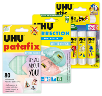 UHU SONIC Klebestifte oder Glitter Glue*