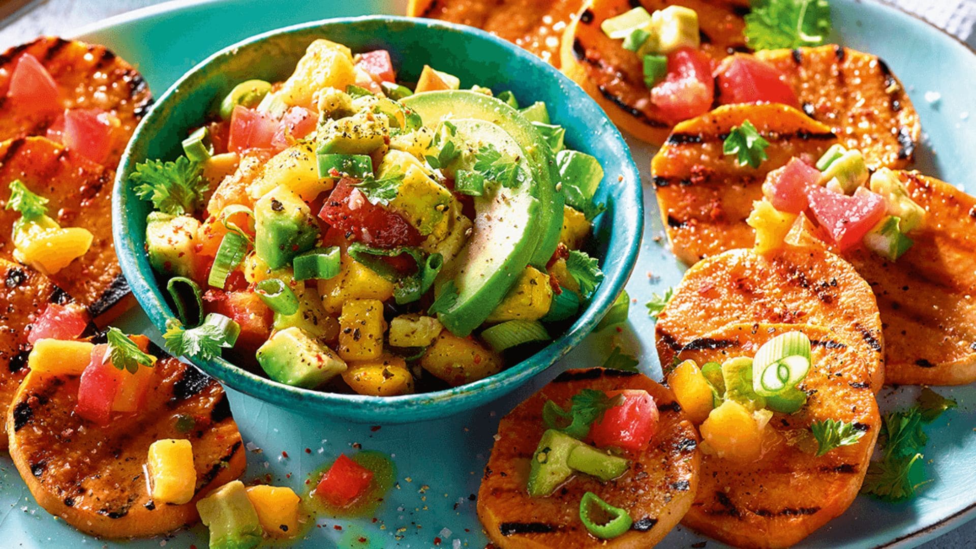 Gegrillte Süßkartoffeln