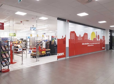Sie sehen den Eingang vom Penny Markt in Saarbrücken, Mainzer Str. 120