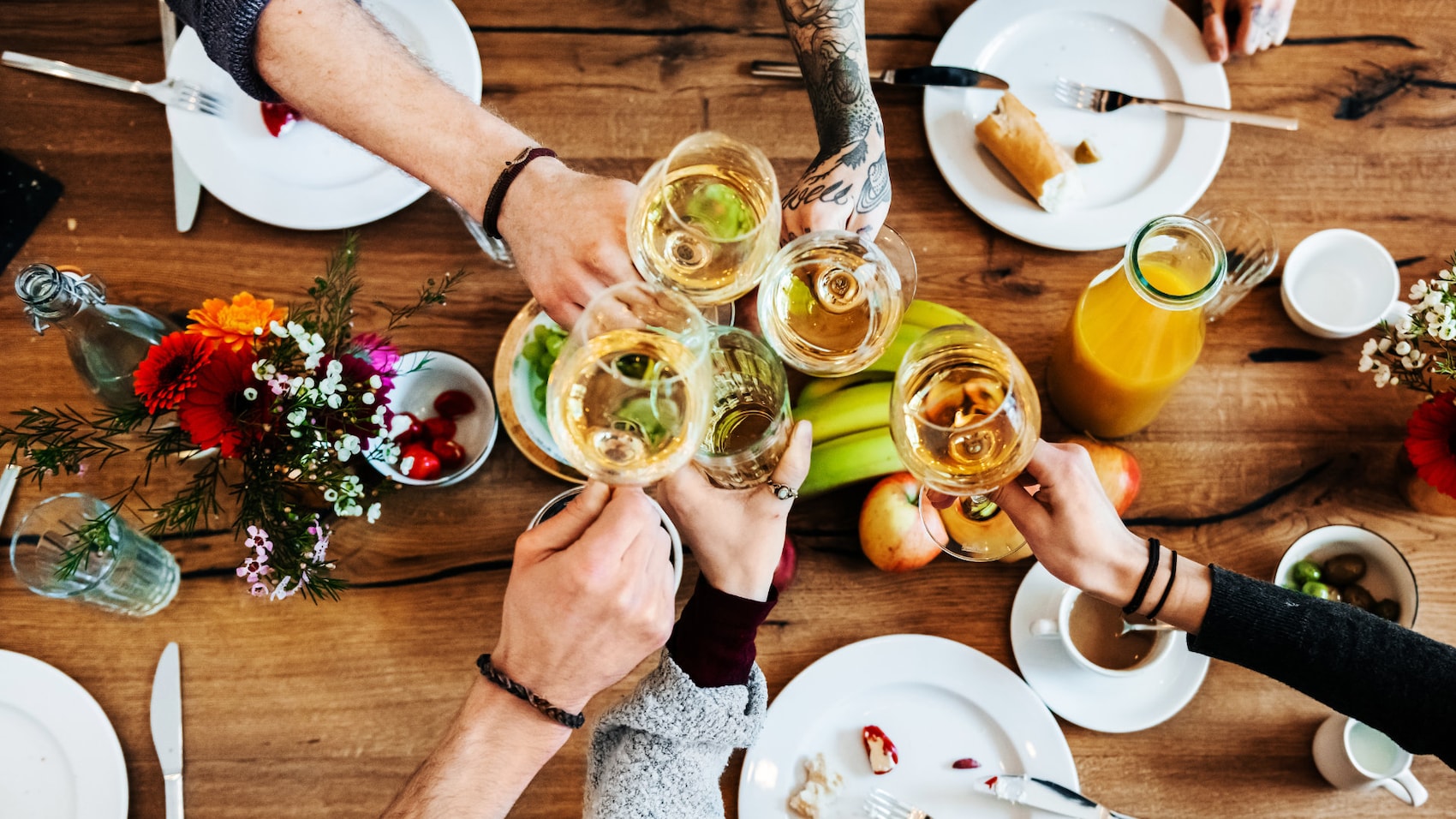 Tisch mit Freunden