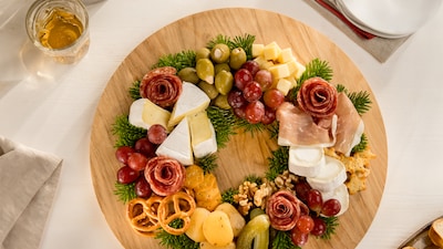 Dieses Bild zeigt unseren essbaren Weihnachtskranz.