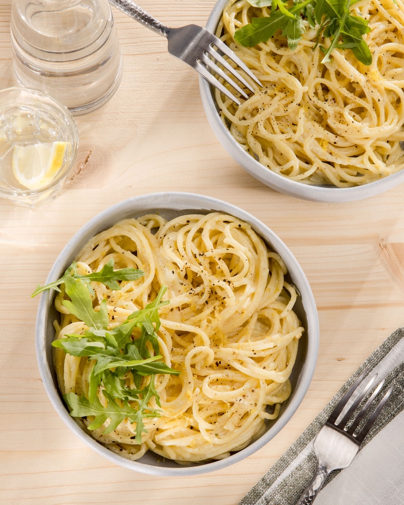 Diese Bild zeigt die fertige One Pot Pasta.