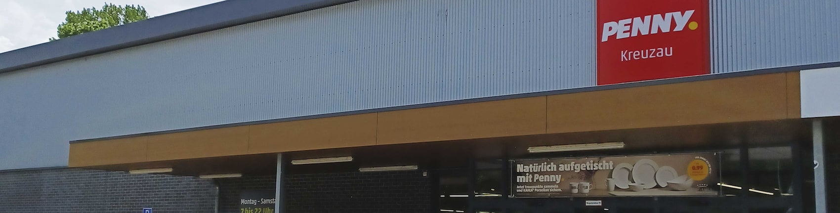 Sie sehen den Eingang vom Penny Markt in Kreuzau – Winden Maubacher Str. 1