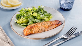 Lachs aus der Heißluftfritteuse