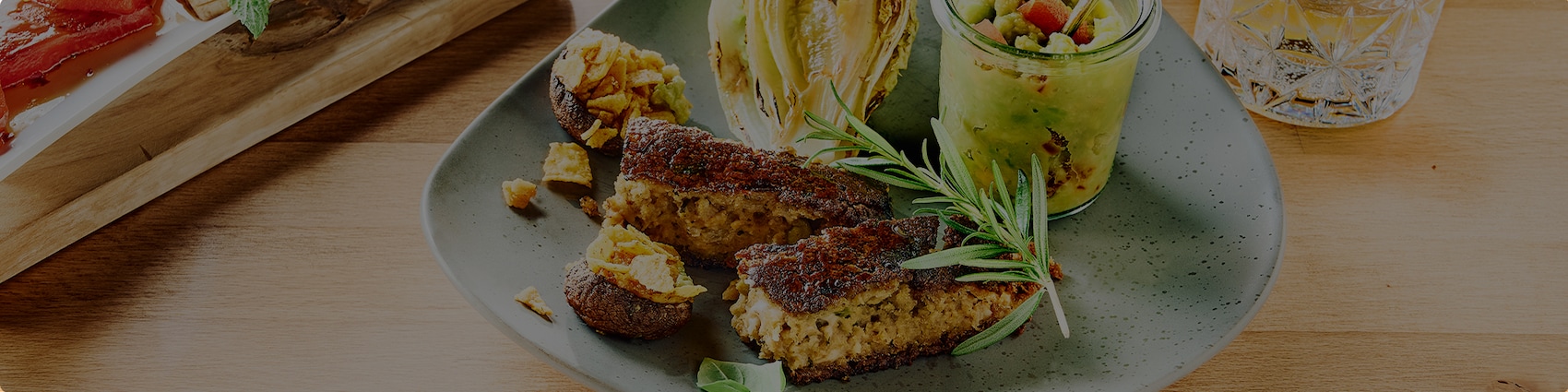 Auf diesem Bild siehst du unseren Veganen Hackbraten.