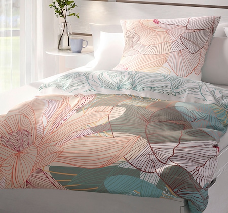 HOME IDEAS Living Renforcé-Wende-Bettwäsche-Garnitur 12.99