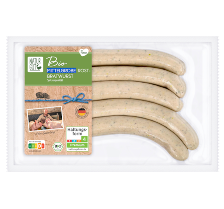 NATURGUT Bio mittelgrobe Rostbratwurst