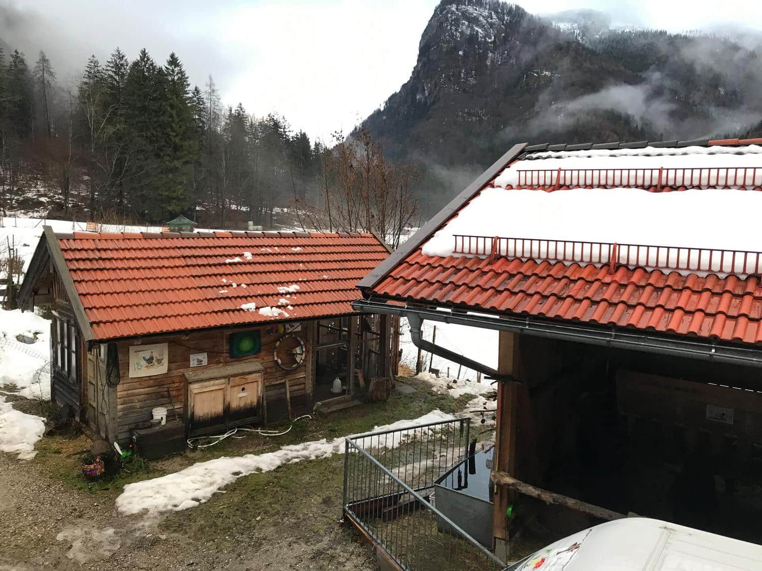 Ausblick auf den Huehnerstall