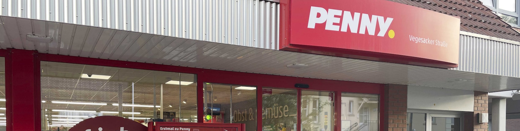 Sie sehen den Eingang vom Penny Markt in Bremen/Walle, Vegesacker Str. 151