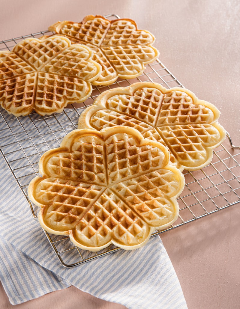 Dieses Bild zeigt die fertigen Waffeln.