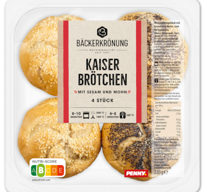 BÄCKER­KRÖNUNG Kaiser­brötchen 0.59