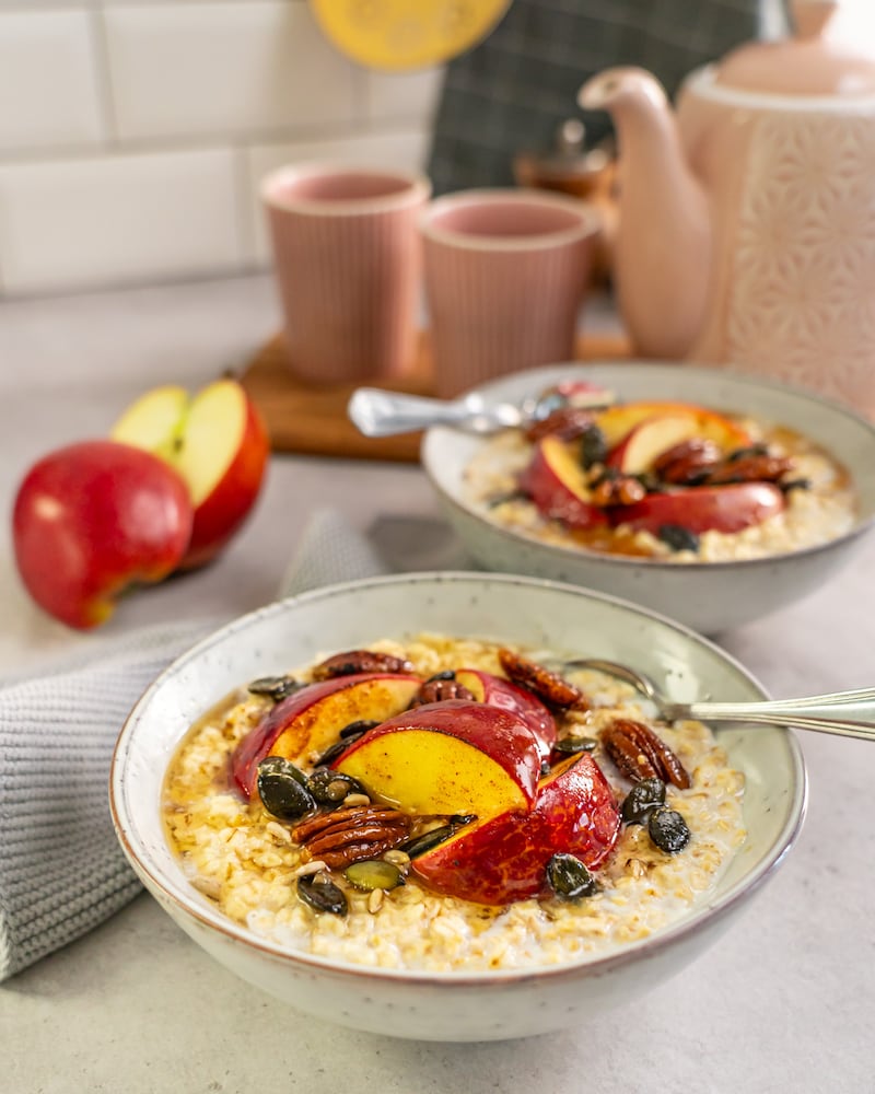 Dieses Bild zeigt das fertige Porridge.
