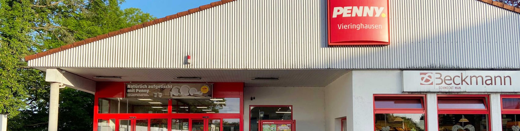 sie sehen den Eingang vom Penny Markt in Remscheid – West Vieringhausen 124