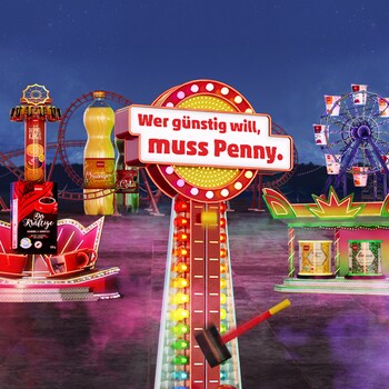 Bunter Jahrmarkt mit PENNY Produkten