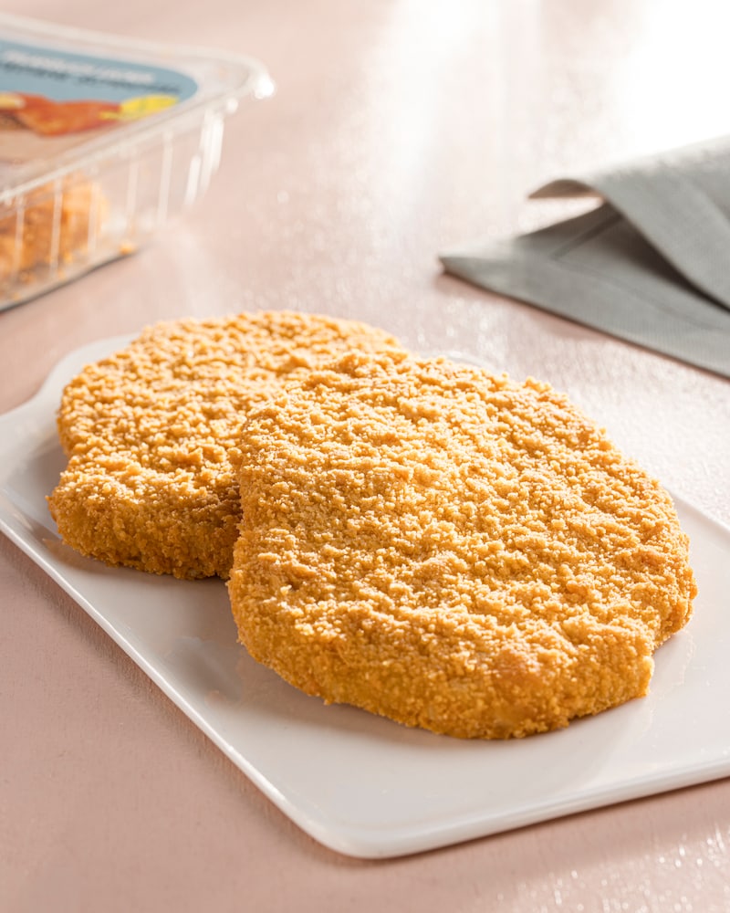 Dieses Bild zeigt das vegane Schnitzel.