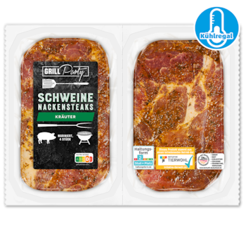 GRILLPARTY  Frische Schweine-Nackensteaks 4.49