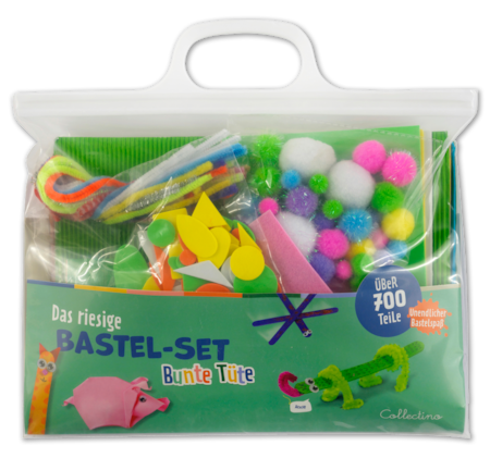 COLLECTINO Vielfältiges Bastel-Set in praktischer Tasche*