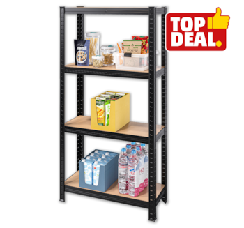 PURE WORK Metall-Schwerlastregal BLACK*