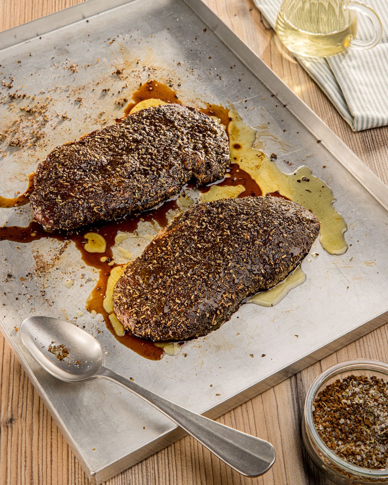 Dieses Bild zeigt die Steaks.