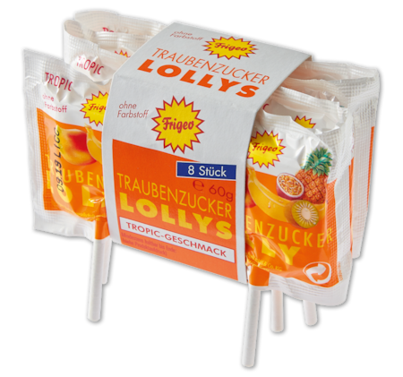 FRIGEO Traubenzucker­lollys*