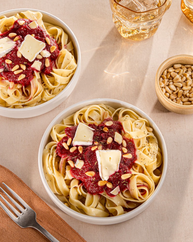 Dieses Bild zeigt die fertige Pasta.
