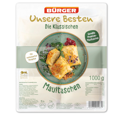 BÜRGER Unsere Besten Maultaschen 2.49