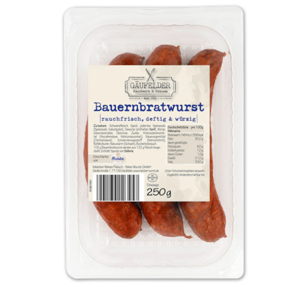 GÄUFELDER Bauern- oder Paprikabratwurst*