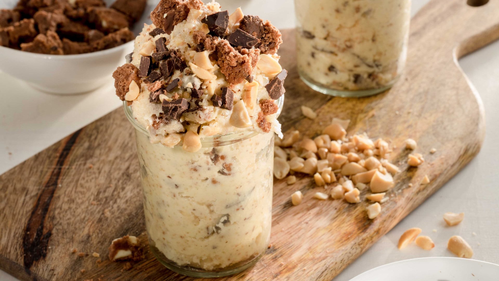 Cookie Dough in hohem Glas