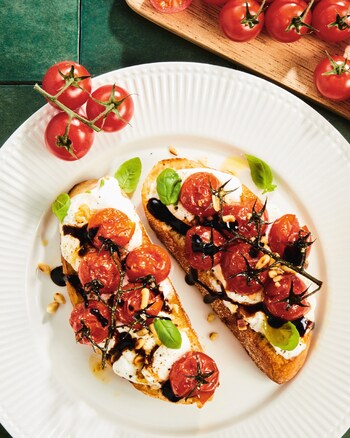 Dieses Bild zeigt das fertige Bruschetta.