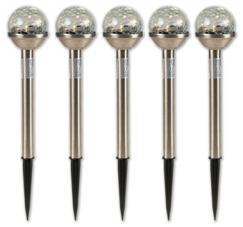 HOME IDEAS Seasons Solarstecker CRACKLED GLASS*