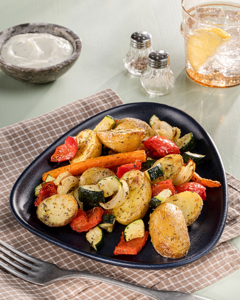 Dieses Bild zeigt das fertige Kartoffel Gemüse.