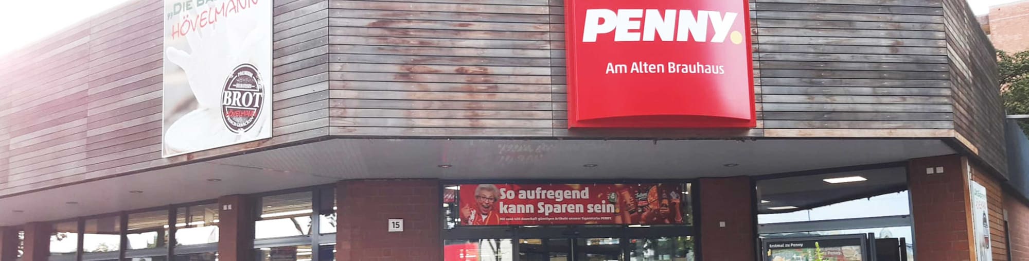 Sie sehen den Eingang vom Penny Markt in Recklinghausen, Dortmunder Str. 15