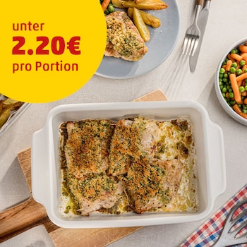 Dieses Bild zeigt das fertige Cordon Bleu im Backofen.