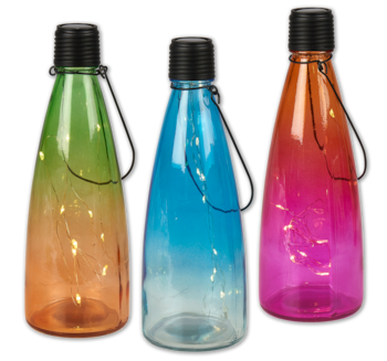 HOME IDEAS Seasons Bunte Solarglasflasche*