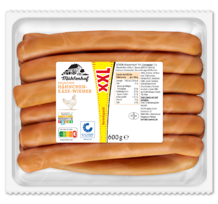 MÜHLENHOF Hähnchen-Käse-Wiener*
