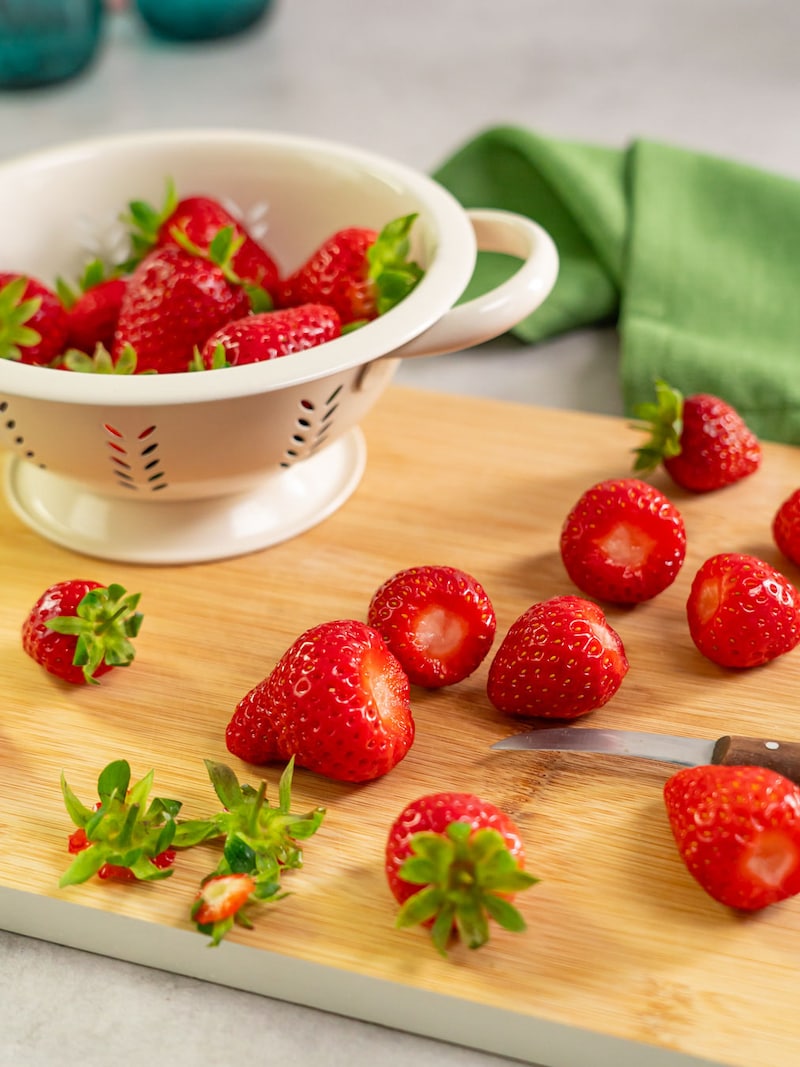 Dieses Bild zeigt die Erdbeeren.