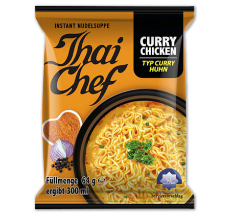 THAI CHEF Instant-Nudelgericht Curry Chicken 0.45