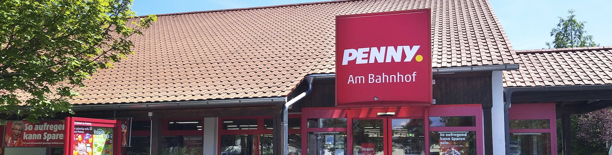 Sie sehen den Eingang vom Penny Markt in Sohland Bahnhofstr. 46 