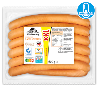 MÜHLENHOFXXL Delikatess Käse-Wiener*