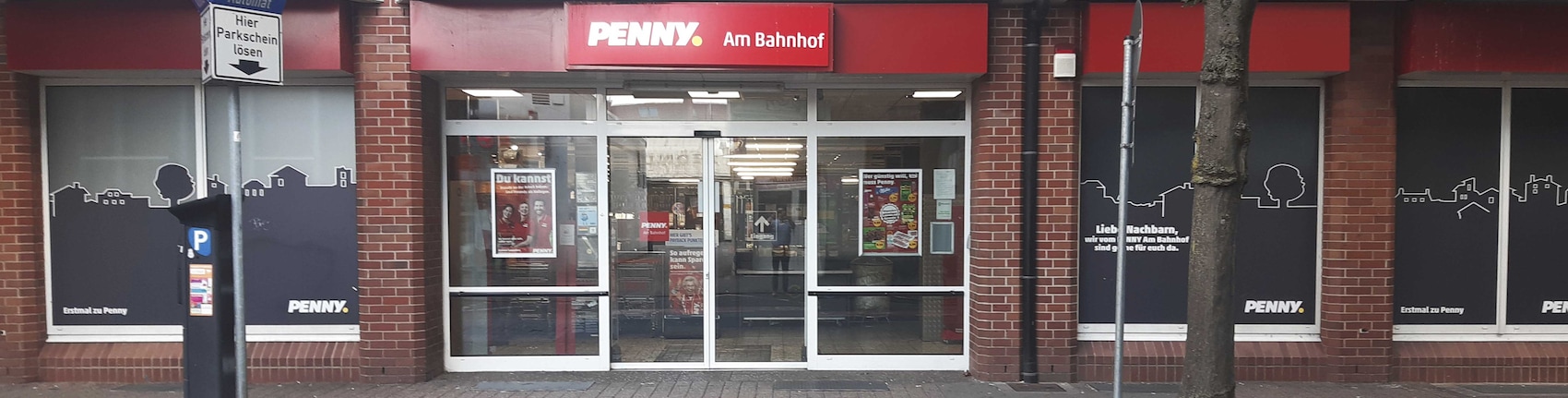 Sie sehen den Eingang vom Penny Markt in Hameln, Bahnhofstr. 31