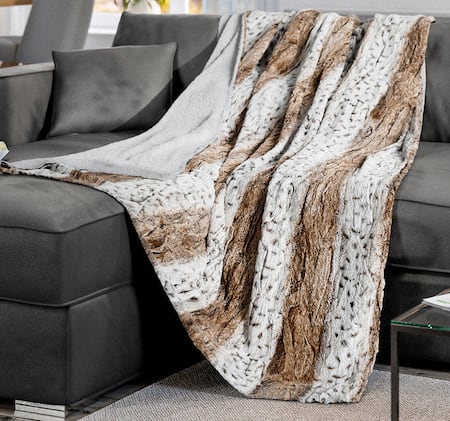 HOME IDEAS Living Kuscheldecke mit Lammfellimitat*