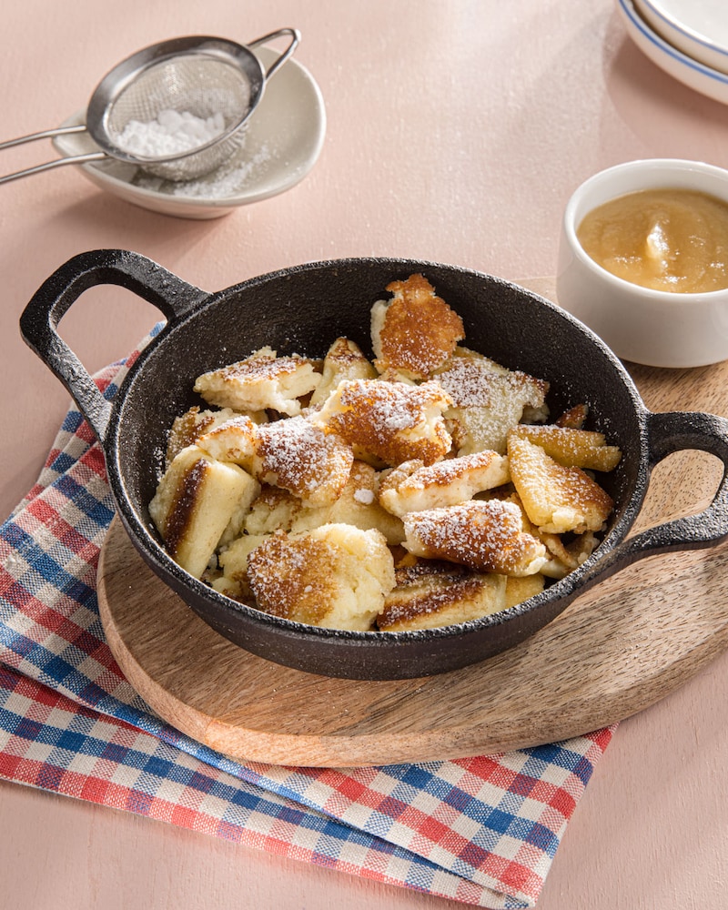 Dieses Bild zeigt den fertigen Kaiserschmarrn.