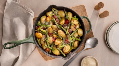 Spargelpfanne mit Kartoffeln